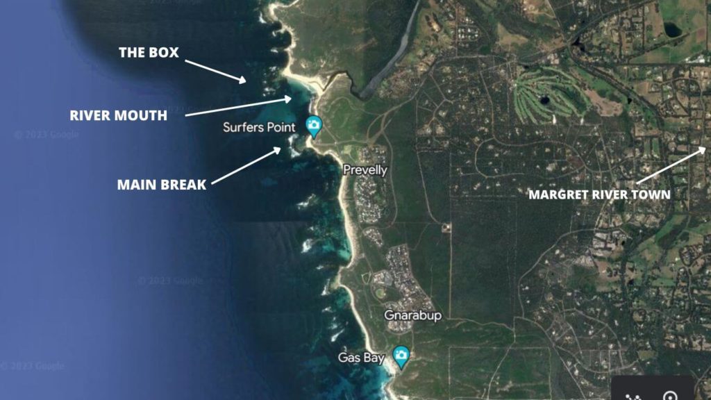 Google map margret river 